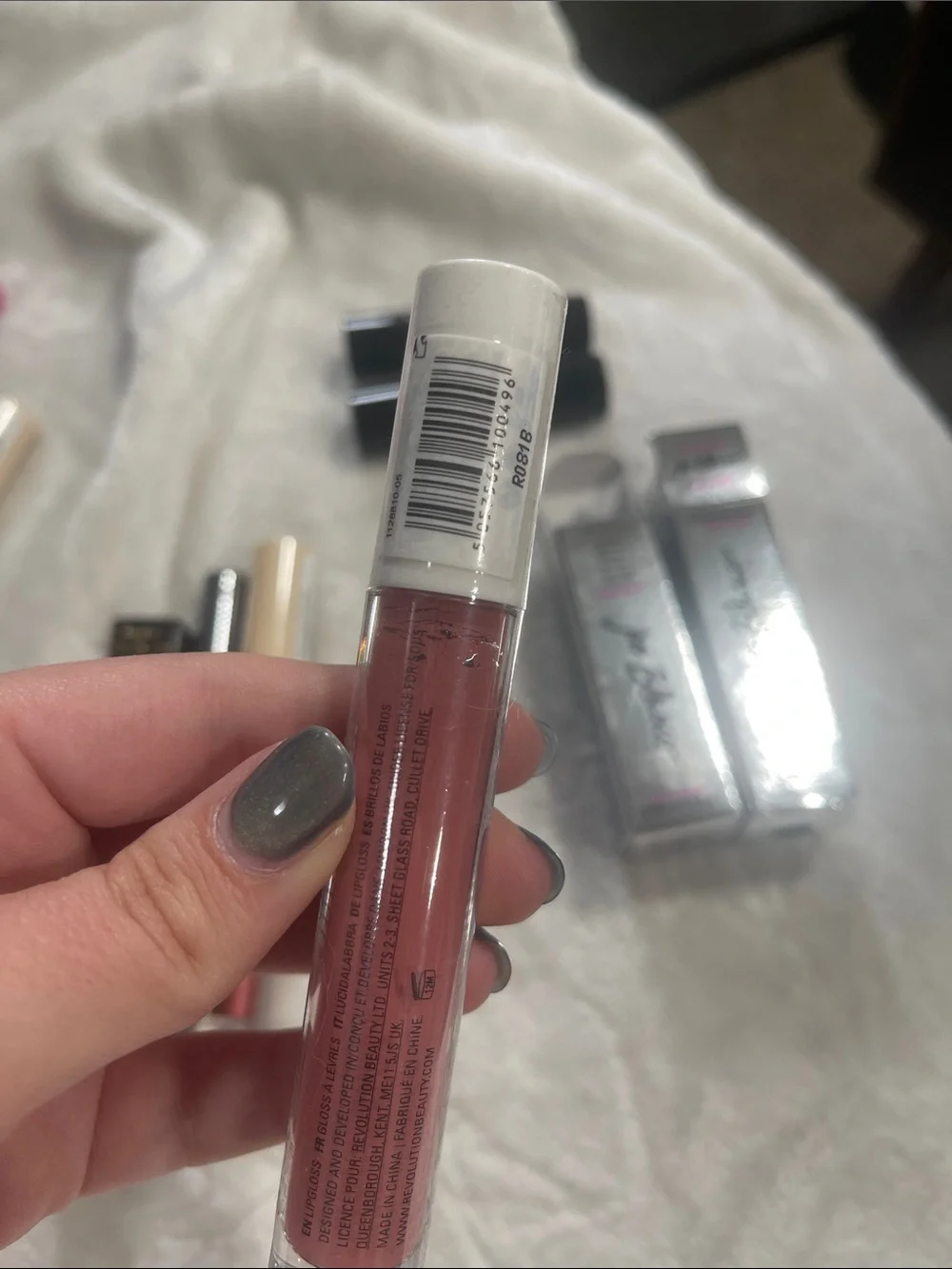 Women Makeup Lipstick & Lip Gloss Set - Pink, Red, Bronze